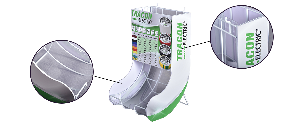 幻燈片形狀計數(shù)器金屬線和PVC遮蔽膠帶展示架膠帶分配器