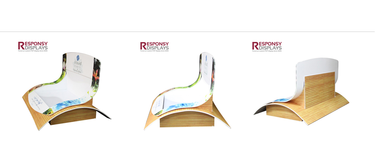 定制臺(tái)面促銷(xiāo)亞克力木紋效果精油展示架 工廠直銷(xiāo)