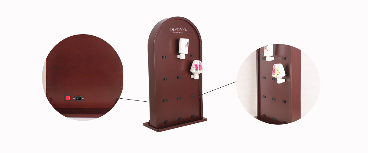 時(shí)尚定制復(fù)古木制小夜燈和小夜燈展示架 工廠(chǎng)定制