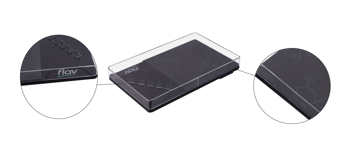 臺式亞克力E香煙展示盒，底部裝有磁鐵